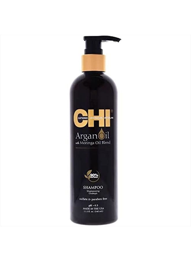 chi Argan Oil Shampoo, Brown, 11.5 Fl Oz (Pack of 1)