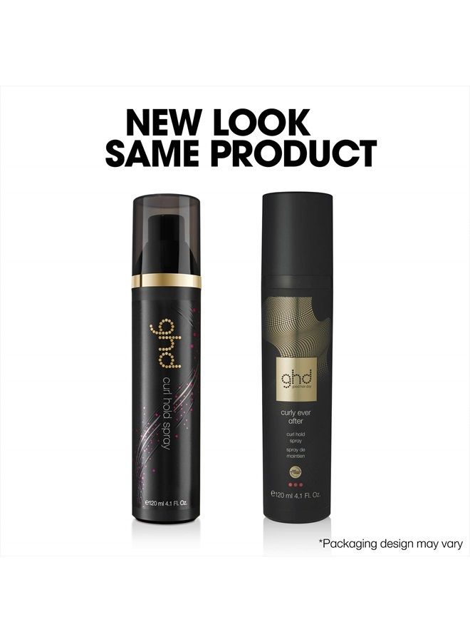 Curly Ever After Heat Protectant for Hair ― Curl Hold Spray for Hair Styling, Heat Protection System for Higher Definition, Longer Lasting & Superior Hold Curls ― 4.1 fl. oz.