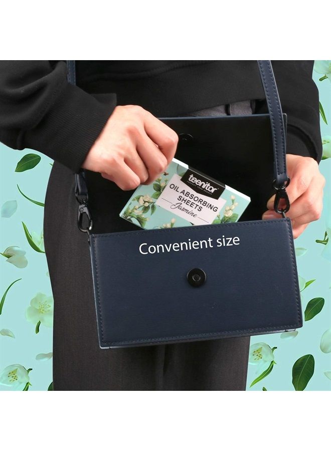 Face Oil Absorbing Sheets - 1000 Jasmine Blotting Paper for Oily Skin, Natural Oil Control Film Blotting Sheets for Men & Women