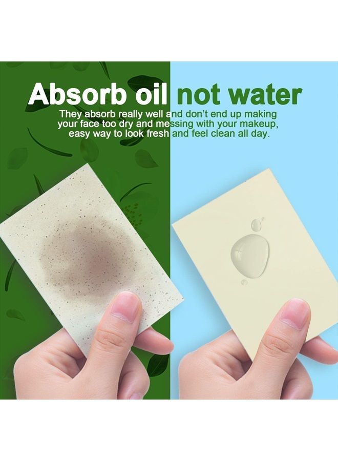 Face Oil Absorbing Sheets - 1000 Jasmine Blotting Paper for Oily Skin, Natural Oil Control Film Blotting Sheets for Men & Women