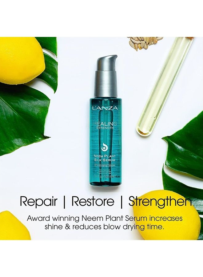 Neem Plant Silk Award-winning Healing Serum, Effortlessly Nourishes, Repairs, and Boosts Hair Shine and Strength for a perfect Silky Look,For All Hair Types (3.4 Fl Oz)