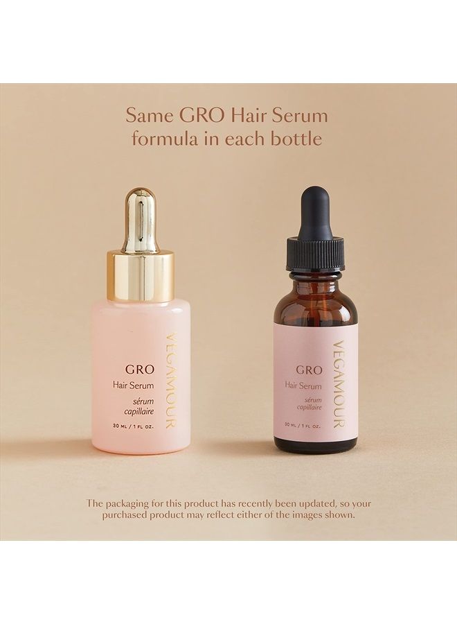 GRO Hair Serum, Get Thicker, Fuller Looking Hair In As Soon As 90 Days, Doesn't Make Hair Feel Oily, Bergamot Scent, 1 fl. oz.