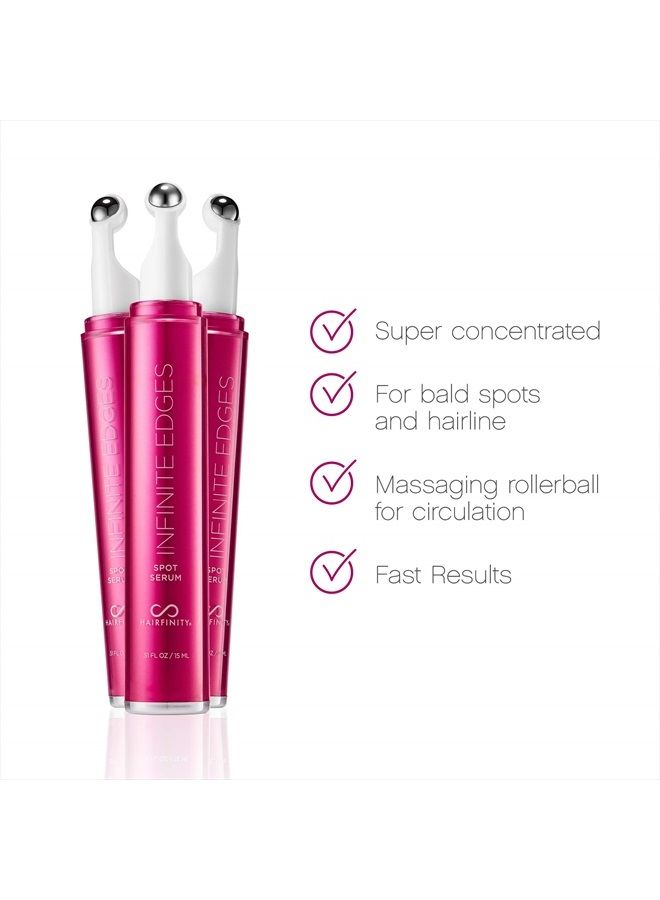 Infinite Edges Hair Serum - Hair Growth Treatment to Prevent Hair Loss and Stimulate Hair Follicles to Stop Hair Loss and Regrow Hair - Targets Causes of Alopecia - Sulfate & Silicone Free