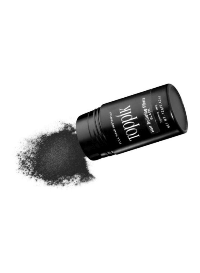Hair Building Fibers Instant Hair Concealer for Thinning Hair, Hair Fiber for Men & Women, Texture Powder with Natural Keratin, Long-Lasting Hair Color - Black 12grams