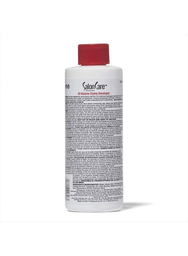 20 Volume Creme Developer, 4 Oz