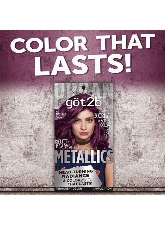 Schwarzkopf Got2b Metallics Permanent Hair Color, M69 Amethyst Chrome