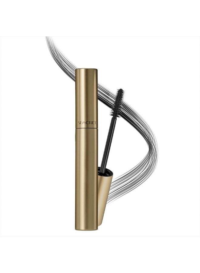 Mascara - Black Voluminous Mascara for Thick Lashes and Smudge-Free look, Cone Brush 0.28 OZ