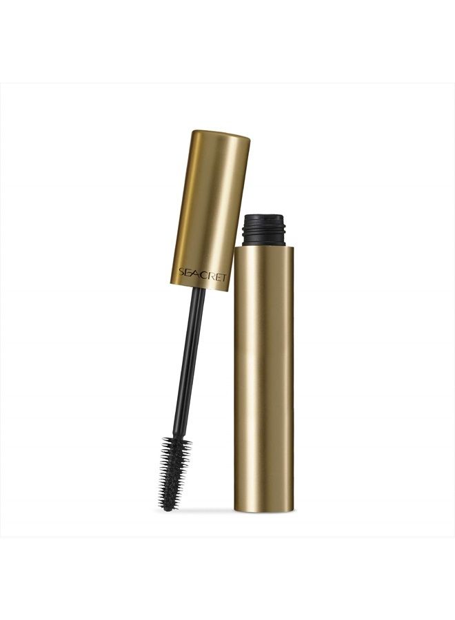Mascara - Black Voluminous Mascara for Thick Lashes and Smudge-Free look, Cone Brush 0.28 OZ