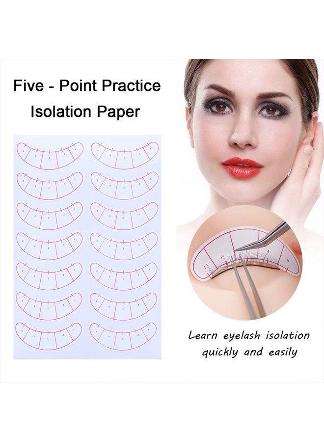 Eyelashes Extension Kit, EBANKU 19PCS Lashes Extension Practice Exercise Set, Mannequin Training Makeup False Eyelashes Extension Glue Tool With Bag For Makeup Practice Eye Lashes Graft