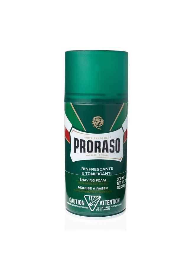 Shaving Foam, Refreshing and Toning, 10.3 Oz