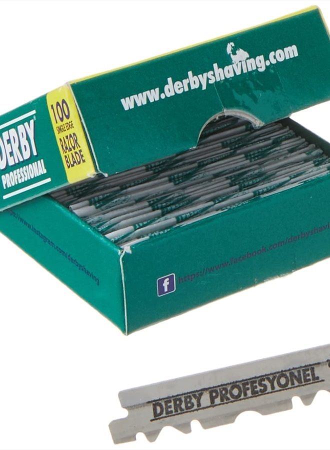 Professional Single Edge Razor Blades, 100 Count