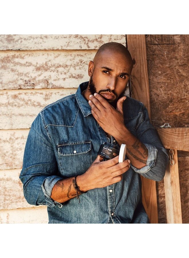 Conditioning Beard Balm for Men | Hydrates, Smooths, Adds Shine & Tames Flyaway Hair | Formulated with Non-Toxic Ingredients, Free of Parabens, Sulfates & Silicones | Vegan | 3oz Jar