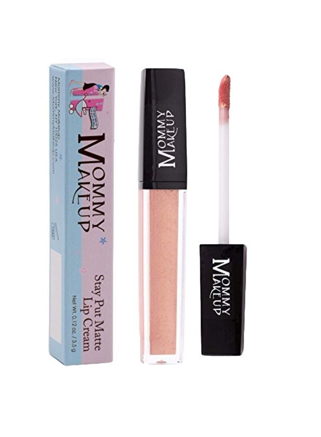 Stay Put Matte Lip Cream Angelica - A Light Shimmery Rose Gold