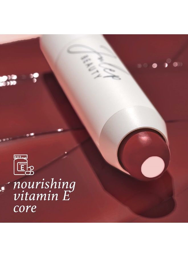 It's Balm: Tinted Lip Balm + Buildable Lip Color - Brandy Wine - Natural Gloss Finish - Hydrating Vitamin E Core - Vegan