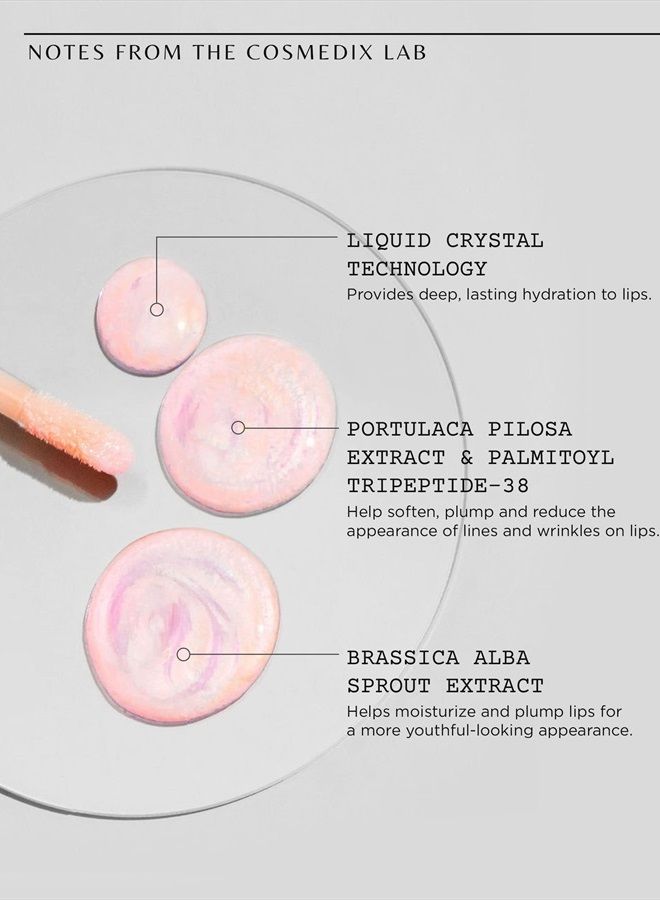 Lumi Crystal - Hydrating Lip Plumper, Softens & Reduces Fine Lines & Wrinkles - A High-Shine Finish Lip Gloss that Moisturizes Dry Lips - Hydrating Lip Treatment