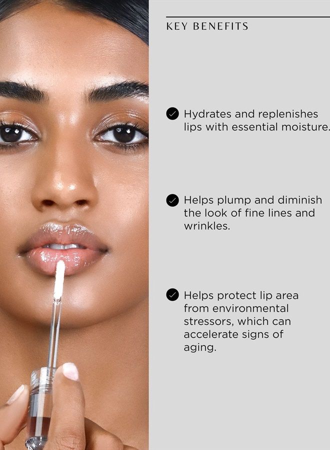 Lumi Crystal - Hydrating Lip Plumper, Softens & Reduces Fine Lines & Wrinkles - A High-Shine Finish Lip Gloss that Moisturizes Dry Lips - Hydrating Lip Treatment