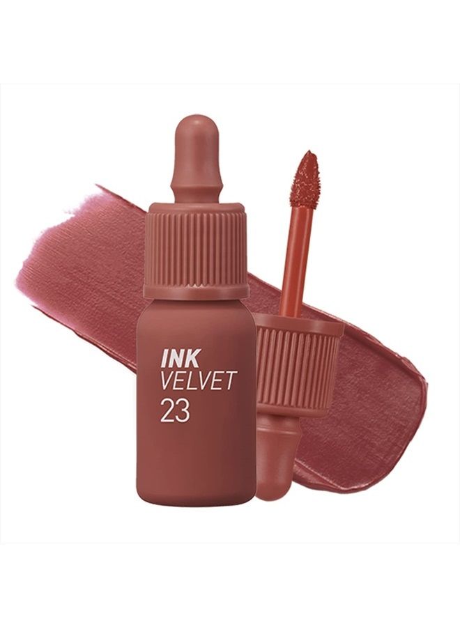 Ink the Velvet Lip Tint | High Pigment Color, Longwear, Weightless, Not Animal Tested, Gluten-Free, Paraben-Free | #023 NUTTY NUDE, 0.14 fl oz