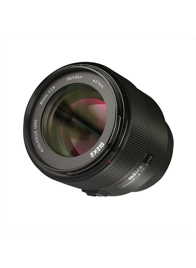 85mm F1.8 Full Frame AF STM(A Stepping Motor) Lens Large Aperture Auto Focus Medium Telephoto Fixed Prime Portrait Lens for Sony E Mount Mirrorless Cameras A9 A7III A7II A7 A7R3 A7R4