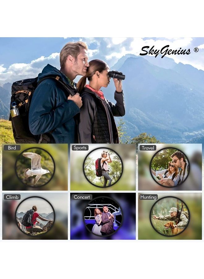 8x21 Small Compact Lightweight Binoculars for Concert Theater Opera .Mini Pocket Folding Binoculars w/Fully Coated Lens for Travel Hiking Bird Watching Adults Kids(0.38lb)