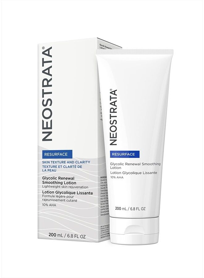 GLYCOLIC RENEWAL Smoothing Lotion Lightweight Skin Rejuvenation For Face, Body and Hands Oil-Free Fragrance-Free, 6.8 fl. oz.