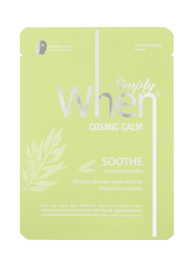 Pack Of 12 Cosmic Calm Soothe Face Masks 23ml