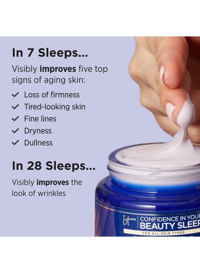 Confidence in Your Beauty Sleep - Anti-Aging Night Cream - Visibly Improves Fine Lines, Wrinkles, Dryness, Dullness & Loss of Firmness - With Hyaluronic Acid - 2 fl oz