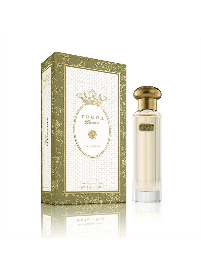 Women's Perfume, Florence Fragrance - Classic Floral, Bregamot, Pear, Gardenia, Hand-Finished Bottle, 0.68 oz. (20 ml)