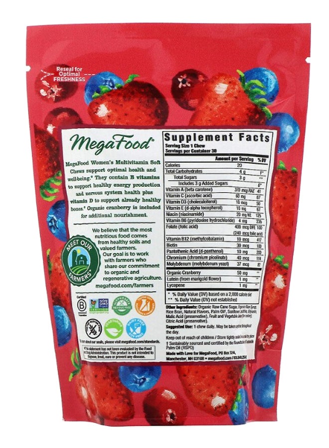 Mixed Berry Flavour Multivitamin 30-Soft Chews