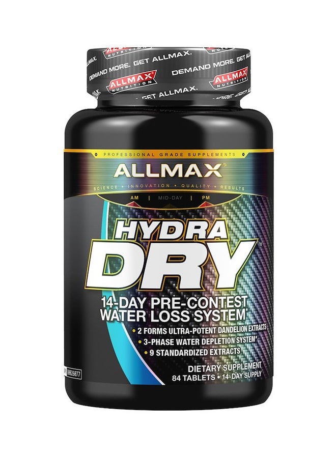 Hydra Dry 14-Day Pre-Contest Water Loss System Dietary Supplement - 84 Tablets