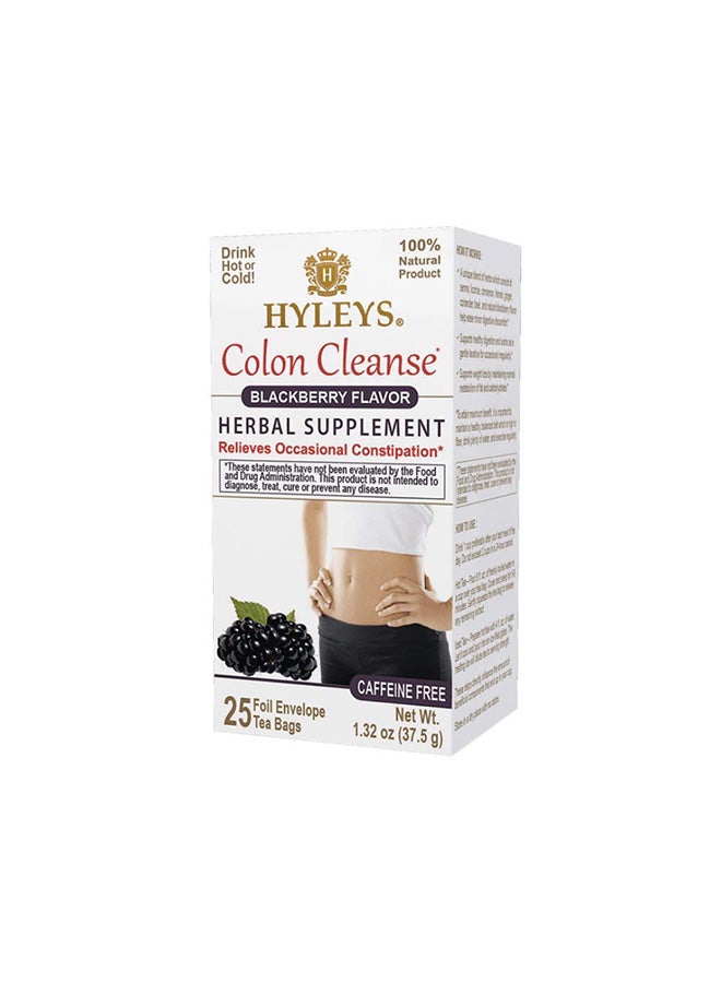 Pack of 25 - Colon Cleanse Blackberry Tea Bags