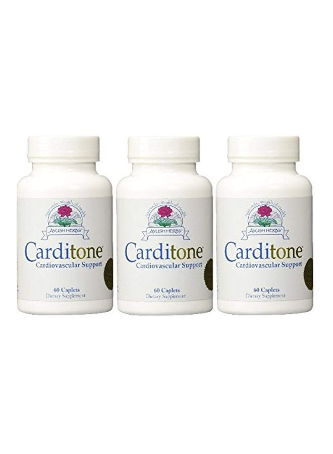 Pack Of 3 Carditone Dietary Supplement - 60 Caplets