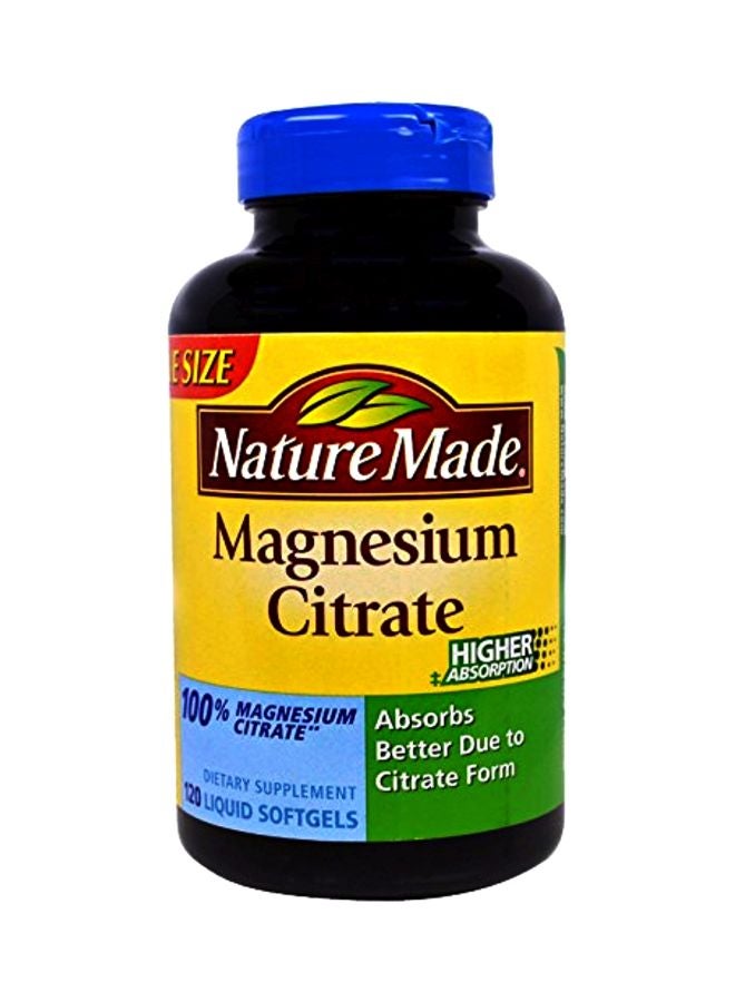 Pack Of 2 Magnesium Citrate Dietary supplement - 120 Softgels