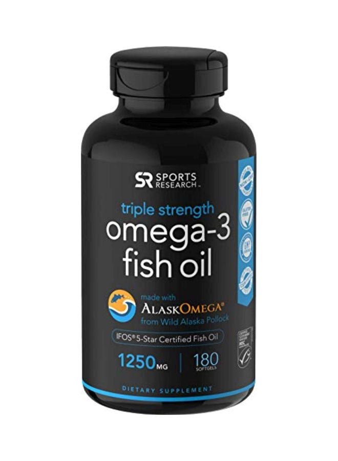 Omega-3 1250 MG Dietary Supplement - 180 Softgels