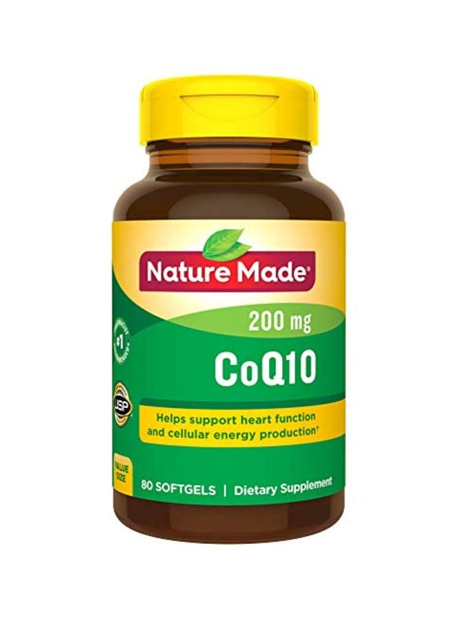 CoQ10 Dietary Supplement 200 mg - 80 Softgels