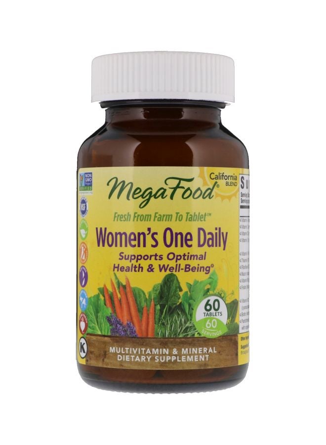 Women's One Daily Multivitamins Dietary Supplement - 60 Tablets