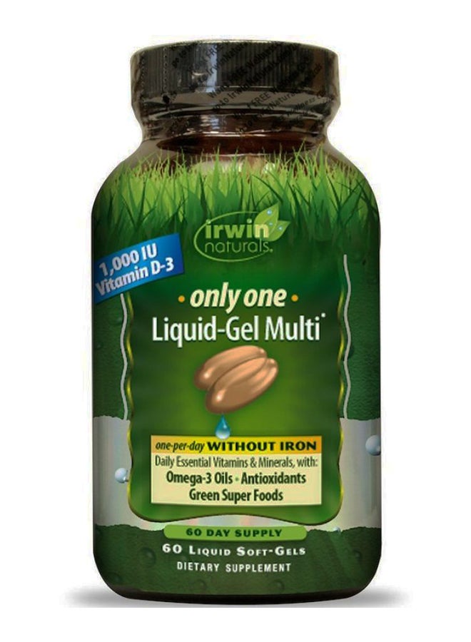 Only One, Liquid-Gel Multi, Without Iron - 60 Liquid Soft-Gels
