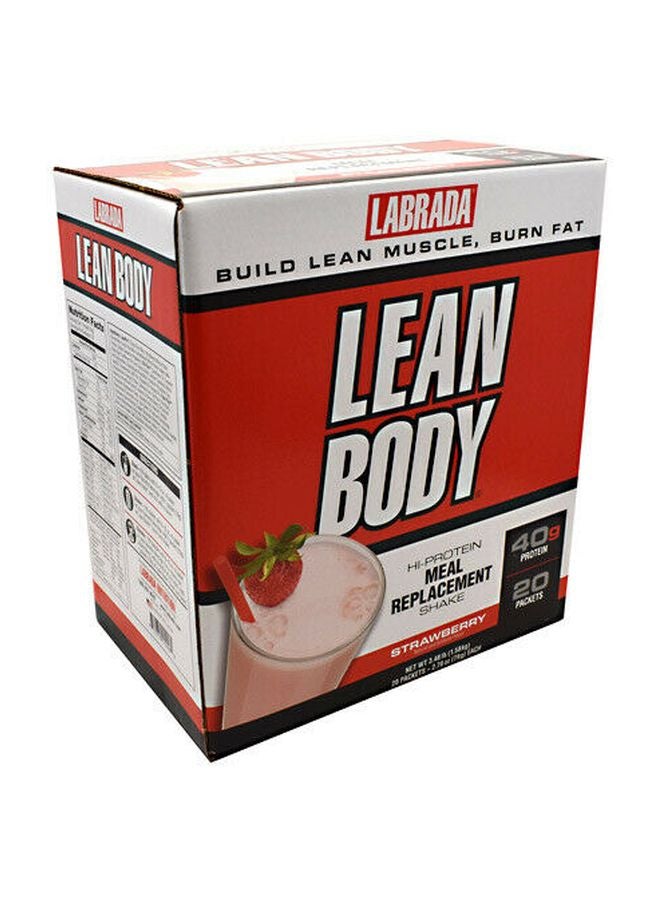 20-Piece Lean Body Hi-Protein Meal Replacement Shake - Strawberry