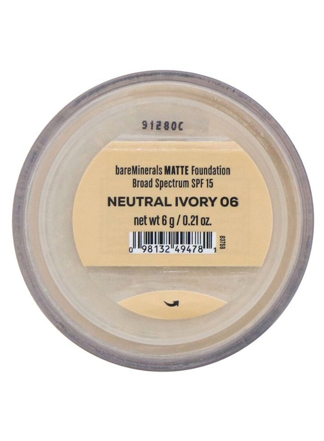 Matte Powder Foundation 06 Neutral Ivory