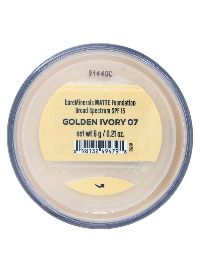 Matte Powder Foundation 07 Golden Ivory