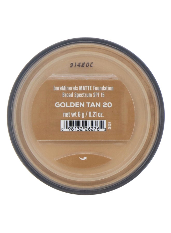 Matte Cream Foundation 20 Golden Tan