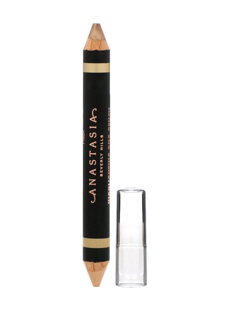 Matte Shell Highlighting Duo Pencil Light Brown/Dark Brown