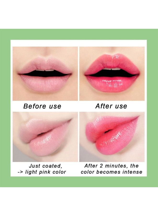 5 Pack Aloe Vera Color Changing Lipstick, Long Lasting Moisturizing Temperature Color Changing Aloe Vera Lip Gloss Lip Balm, Green Lipstick that Turns Pink Magic lipstick Makeup (Aloe Vera Lipstick)