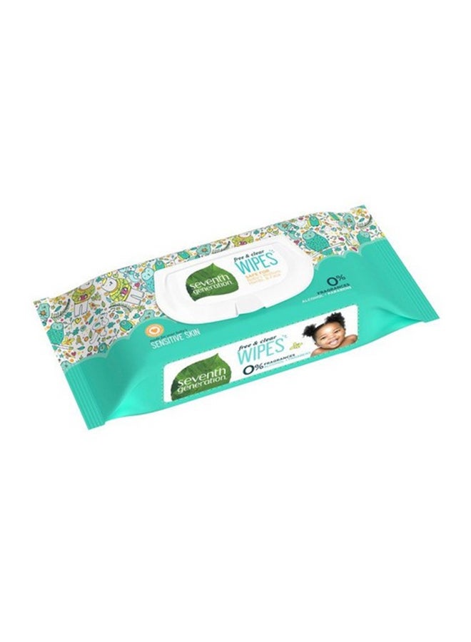 Free And Clear Baby Wipes, 64 Count