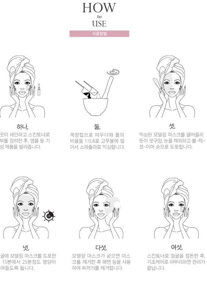 Modeling Mask Powder Pack Cool Ice for Soothing and Pore Management, 240g