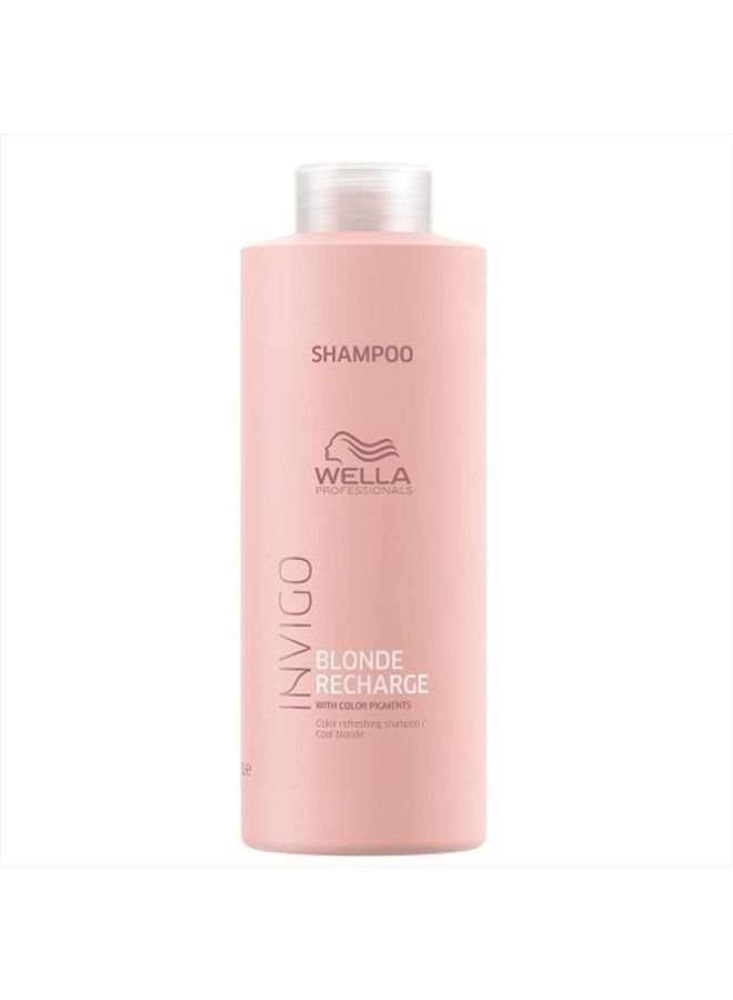 Wella Professionals INVIGO Blonde Recharge Cool Color Refreshing Shampoo, 33.8 Fl Oz