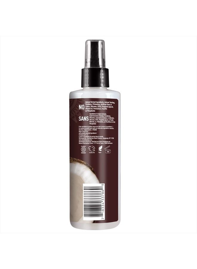 Hair Defrizzer & Heat Protector - 8.5 Fl Ounce - 100% Vegan - Wheat, Gluten & Silicone Free - Bouncy - Curly Hair - Coconut Extracts for Dry Scalp - Moisture Restoration - Damage Repair