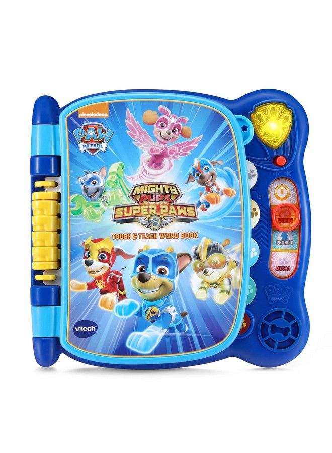 Paw Patrol Mighty Pups Touch And Teach Word Book , Blue
