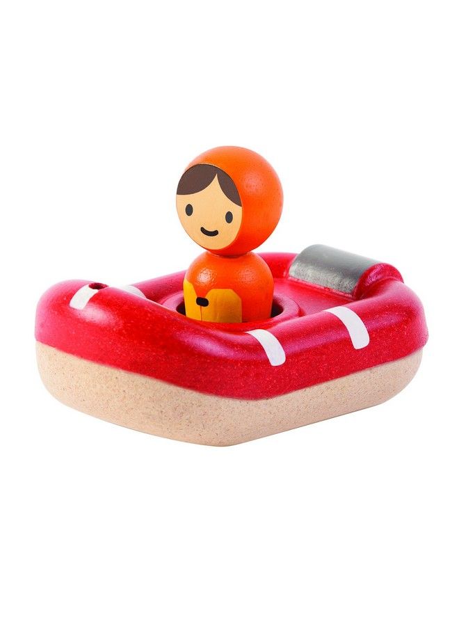 Coastguard Bath And Water Play Toy (5668) ; Sustainably Made From Rubberwood And Nontoxic Paints And Dyes ; Ecofriendly Planwood