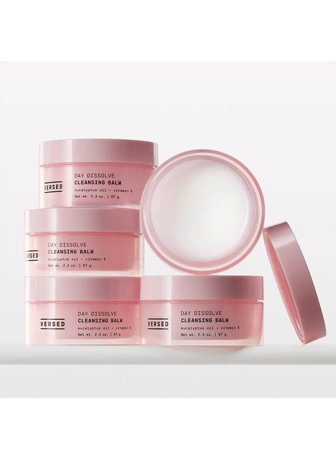 Day Dissolve Cleansing Balm - Gentle, Milky Oil-Based Cleanser to Remove Makeup, Dirt and Oil - Vitamin E Moisturizes Skin While Cleansing Residue-Free - Vegan (2.3 oz)