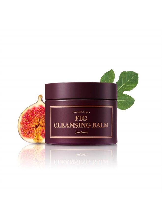 ] Fig Cleansing balm 100ml, korean makeup remover, vegan, Easy to rinse off, Fig oil water 7.8% with Peptide and Amino Acid, Makeup Meltaway, makeup melting balm to oil
